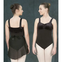 Leotard, "Verity", Black Cotton