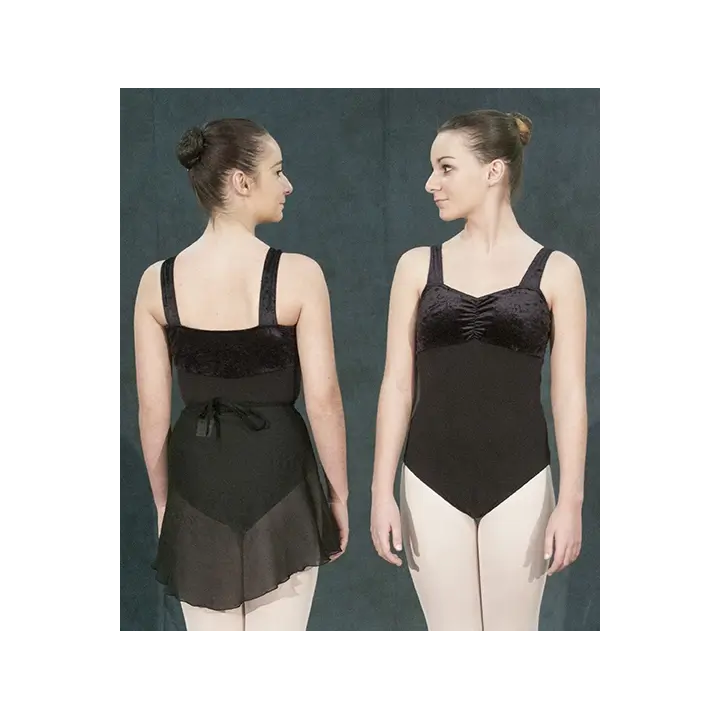 Leotard, "Verity", Black Cotton