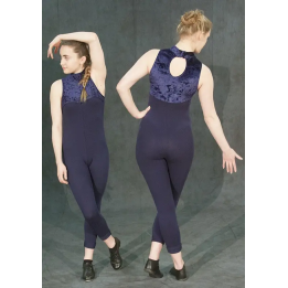 Catsuit, "Lily", Navy Cotton