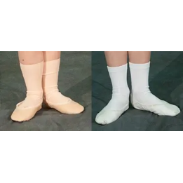 Ballet shoe, leather