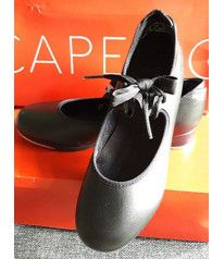Tap shoe - Junior, Capezio, Black leather: child size 7 to adult size 3