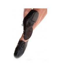 Jazz shoe, Black leather: child size 7 to adult size 9